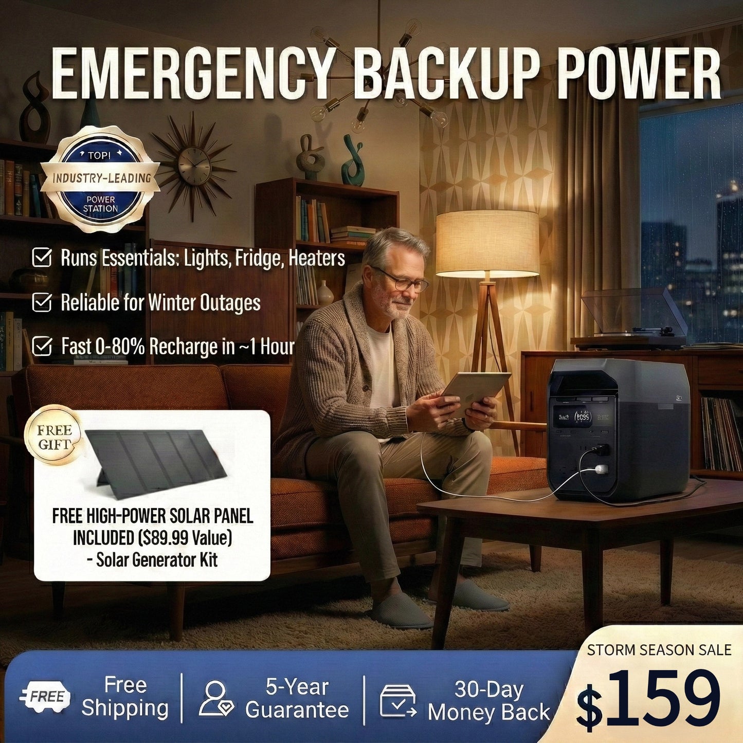 Take Charge Anytime, Anywhere: Solar + High Capacity = Ultimate Freedom