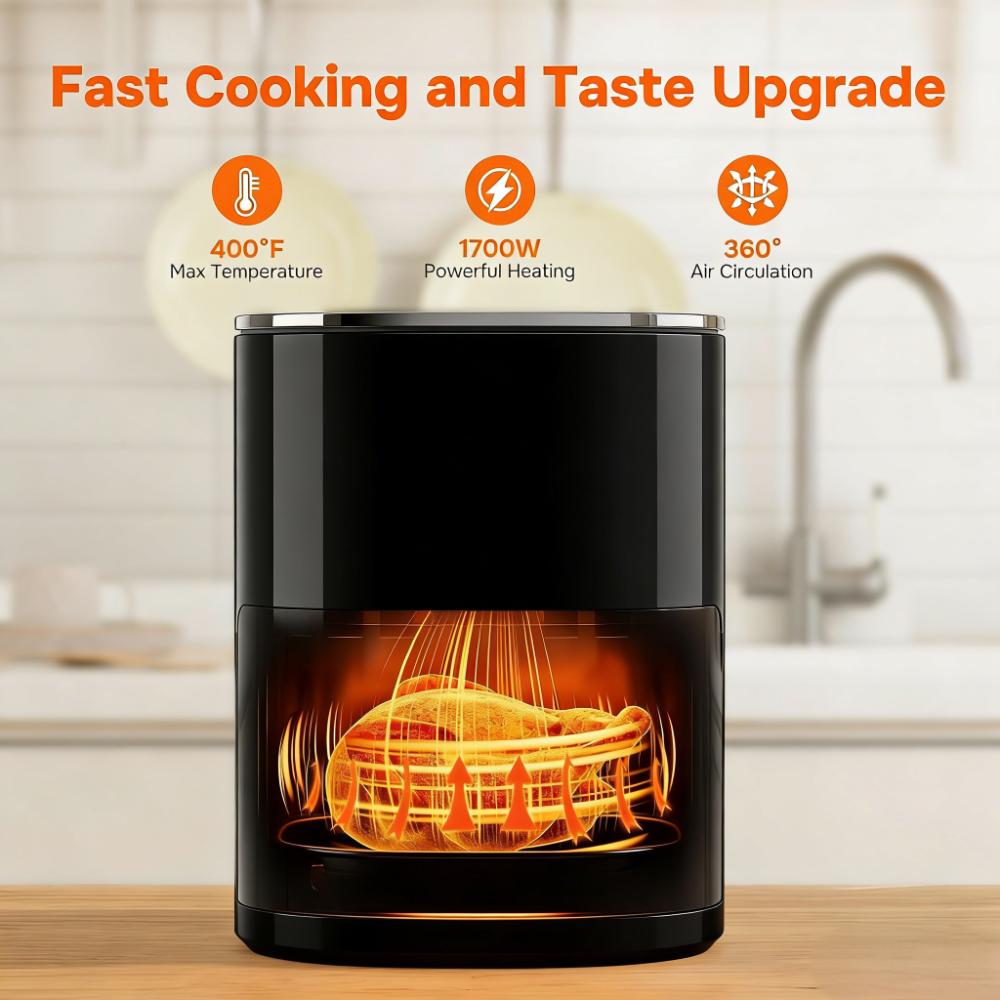 6.34QT Family-Size Air Fryer with Multi-Cooking Functions
