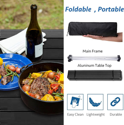Aluminum Folding Table, Portable & Multi-Functional